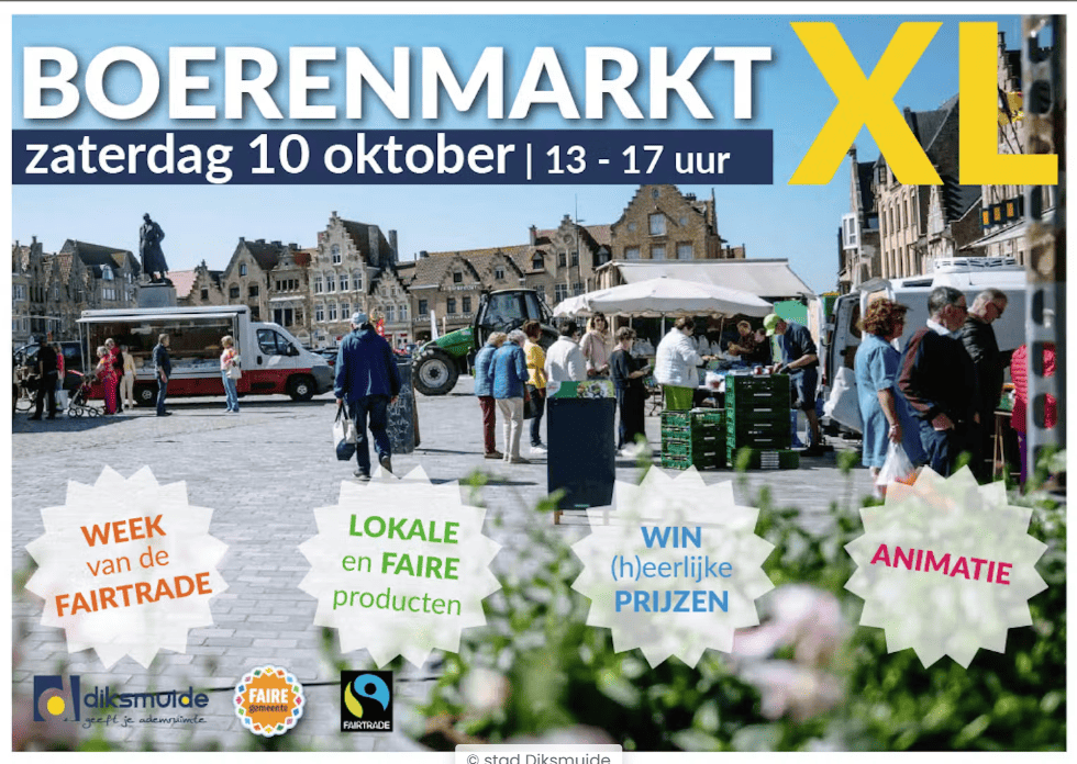 Affiche van de Boerenmarkt XL in Diksmuide op 10 oktober
